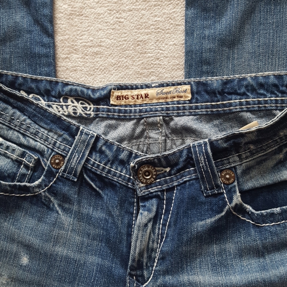 Big Star Sweet Boot Ultra Low Rise Jean - Picture 6 of 7